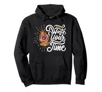 Don't Waste Your Time - Vintage Pocket Watch Art Nouveau Pullover Hoodie