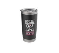 Don't Work As Hard As Men Girl Flight Test Engineer Stainless Steel Insulated Tumbler