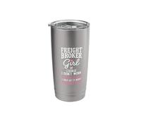 Don't Work As Hard As Men Girl Freight Broker Stainless Steel Insulated Tumbler