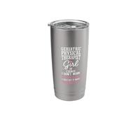 Don't Work As Hard As Men Girl Geriatric Physical Therapist Stainless Steel Insulated Tumbler