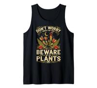 Dont Worry About My Dog Beware of My Plants Funny Venus Trap Tank Top
