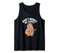 Don't Worry Be Cappy Chill Vibe Island Mood Art Tank Top