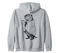 Don't-Worry-Be-Cappy - Fall/Winter Chill Capybara Vibes Zip Hoodie