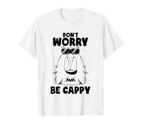 Don't Worry be Cappy Funny Capybara Face Rodent Capybaras T-Shirt
