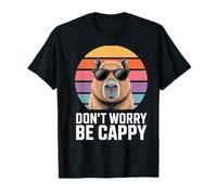 Don't Worry Be Cappy Funny Capybara Lovers Chill Summer T-Shirt