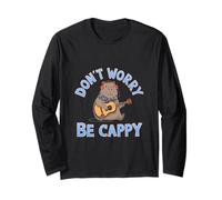 Don't Worry Be Cappy Happy Ocean Mood Design Long Sleeve T-Shirt