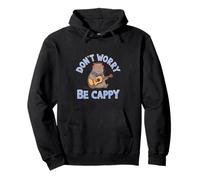 Don't Worry Be Cappy Happy Ocean Mood Design Pullover Hoodie