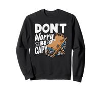 Don't Worry Be Capy Capybaras Cute Funny Animal Sweatshirt