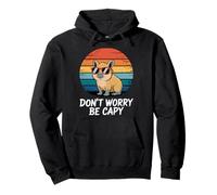 Don't Worry Be Capy Funny Capybara Lovers Chill Summer Vibes Pullover Hoodie