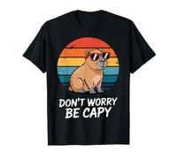 Don't Worry Be Capy Introvert Vibes Relaxed Everyday Wear T-Shirt