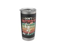 Dont Worry Be Hoppy Happy Easter Bunny Stainless Steel Insulated Tumbler
