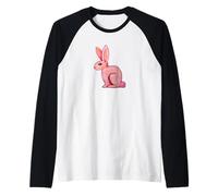 Don't Worry be Hoppy Rabbit Nature Lovers Raglan Baseball Tee