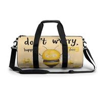Don't Worry Bee Happy Gym Bag Travel Duffel for Men Women