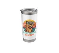 Don't Worry Capy Sunglasses Retro Stainless Steel Insulated Tumbler