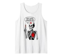 Dont Worry i did This on a Mannequin Once Nurse Student Girl Tank Top
