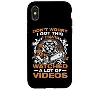 Don't worry i got this lumberjack chainsaw Wood Case for iPhone X/XS