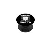 Don't Worry I Have A Plan Funny Rpg Gaming D20 Dice Gamer PopSockets Adhesive PopGrip