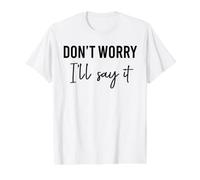 Don't Worry I'll say it Matching Value Graphic T-Shirt, Men, White, XL