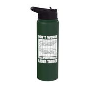 Don't Worry, I'm a Professional Laser Tagger Player Laser Stainless Steel Insulated Water Bottle