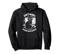 Don't Worry I'm From Tech Support Cat Pullover Hoodie