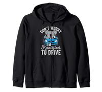 DON'T WORRY I'M Koalafied TO DRIVE Funny New Driver Koala Zip Hoodie