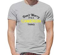 Don't Worry It's a Cameron Thing! - Mens T-Shirt - Ash - Large