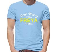 Don't Worry It's a Freya Thing! - Mens T-Shirt - Sky Blue - Small
