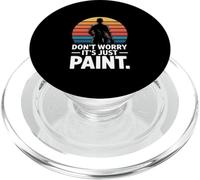 Don't Worry It's Just Paint Funny House Painter PopSockets PopGrip for MagSafe