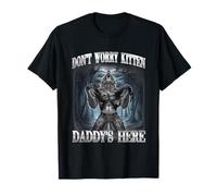Don't Worry Kitten Daddy's Here Alpha Wolf Ironic Meme T-Shirt