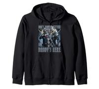 Don't Worry Kitten Daddy'S Here Alpha Wolf Knight Night Moon Zip Hoodie