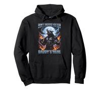 Don't Worry Kitten Daddy's Here Funny Alpha Wolf Meme Pullover Hoodie