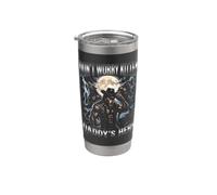 Don't Worry Kitten Daddy's Here Funny Alpha Wolf Meme Stainless Steel Insulated Tumbler