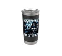 Don't Yell At me Ill Get Hard Skeleton Meme Cringe Funny Stainless Steel Insulated Tumbler