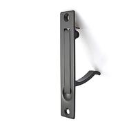 Dontay Pocket Door Edge Pull, 4" Hidden Door Handle, Flush Mount, Matte Black, Stainless Steel, 3.875" x 0.125", 3/4" Width, 3-3/8" Center, Spring Loaded, Ambidextrous, Indoor Use