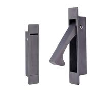 Dontay Pocket Pull Handle, Edge Pull, Professional Stainless Steel 304, Flush Mount for Sliding Door (Gun Grey, 2)