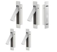 Dontay Pocket Pull Handle, Edge Pull, Professional Stainless Steel 304, Flush Mount for Sliding Door (Satin Nickel, 5)