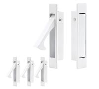 Dontay Pocket Pull Handle, Edge Pull, Professional Stainless Steel 304, Flush Mount for Sliding Door (White, 5)