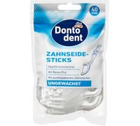 Dontodent 40 Unwaxed Floss Sticks with Case