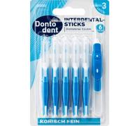 Dontodent ISO 3 Interdental Brushes Blue 0.6 mm Pack of 6