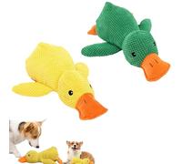 Donubiiu 2026 New Calming Duck, Upgrade the Mellow Dog Calming Duck, Squeaker Ducks Dogs Toy, Teeth Grinding and Biting Resistance, for Indoor Dogs (Small,2PCS-a)