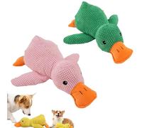 Donubiiu 2026 New Calming Duck, Upgrade the Mellow Dog Calming Duck, Squeaker Ducks Dogs Toy, Teeth Grinding and Biting Resistance, for Indoor Dogs (Large,2PCS-b)