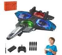 Donubiiu 2026 New Remote Controlled Fighter Jet, Rc Jets Plane for Kids, Fighter Jet Toys, Three Electric Version, 360° Flip, 3 Speeds Adjustable Rc Fighters (Royal Blue,Double battery version)