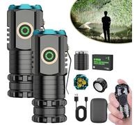 Donubiiu Magnolight, Magnolight Flashlight, Magnolight Mini Flashlight Portable, Magnolight Flash Light Rechargeable, High Powered, Five Different Light (350x,2 pcs)