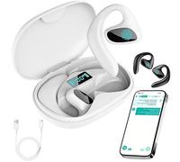 Donubiiu Meacode AI Translation Earbuds,3-in-1 Bluetooth Translation Earbuds,Real-Time 144 Language Translator, Noise Canceling,Open-Ear Design with AI translation in real time (White)