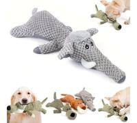 Donubiiu Wowpetsmart Invincible Chewanimals for Heavy Chewers, Wowpetsmart Dog Chew Toys, Durable Plush Dog Chew Toys with Interactive Squeaker, Soft & Cuddly for Dogs (Elephant)