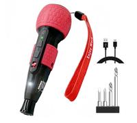 DONUMEH Cordless Electric Screwdriver 3.6V Power Tool Mini Drill Rechargeable Lithium Battery Torque adjustment Automatic And Manual Led Light Home Gadget Maintenance (RED)