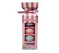 Donut and Macaron Shaped Bath Fizzers Gift Set Colourful Foaming Bath Bombs Relaxing Bath Treats Scented Fizzy Bath Spa Pamper Set (Pack of 1 (Macaron Shaped))