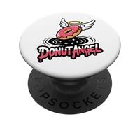 Donut Angel - Vintage Funny Sweet Donut Lover PopSockets Adhesive PopGrip