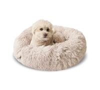 Donut Bed + F R E E Removable Cooling mat, Calming Dog Bed, Washable, Ideal for Small to Large Dogs and Cats & Round Dog Bed, Multiple Sizes,Beige,Combo X-Small (21" L x 21" W x 7" Th)