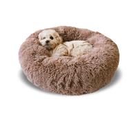 Donut Bed + F R E E Removable Cooling mat, Calming Dog Bed, Washable, Ideal for Small to Large Dogs and Cats & Round Dog Bed, Multiple Sizes,Brown,Combo X-Small (21" L x 21" W x 7" Th)